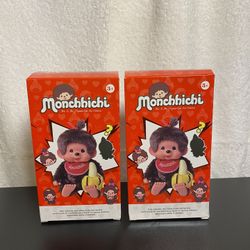 2 BOXES Monchhichi monkey plush surprise box Dupe