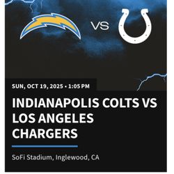Colts Vs Chargers Tickets
