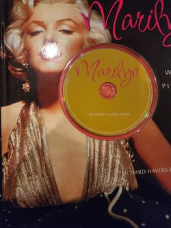 Marilyn Monroe Hardcover Book With CD.
