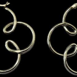 Silver Hoop Earrings 
