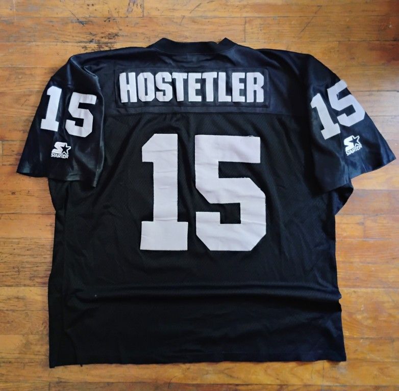 Los Angeles Raiders Starter Authentic Jersey Jeff Hostetler Size XL Stitched 1990s Throwback