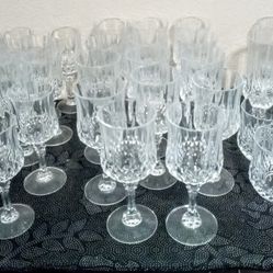 Vintage Cristal D' Arques Longchamp Glasses 