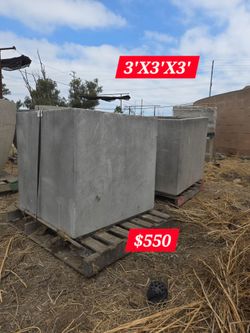 CONCRETE CEMENT PLANTERS $550 EACH