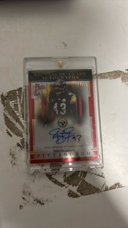Troy Polamalu on card /25 auto