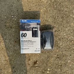 Non-Fusible Pullout Air Conditioner Disconnect And Single Gang For Outside 