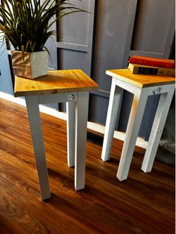 Two side tables / farmhouse