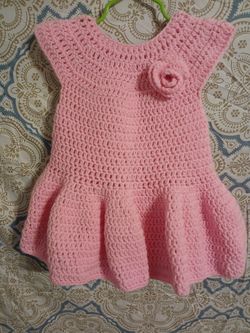 Hand-made Crochet Dress and Hat