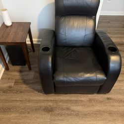 Black Leather Recliner