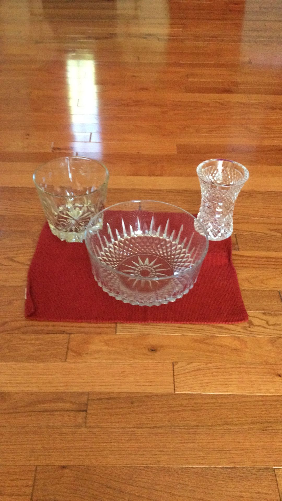 Crystal Vase (vintage 1960’s. Glass Bowl ) Collect Vintage Glass ,princess House