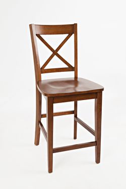 Simplicity Caramel X Back Stool (Set of 2)