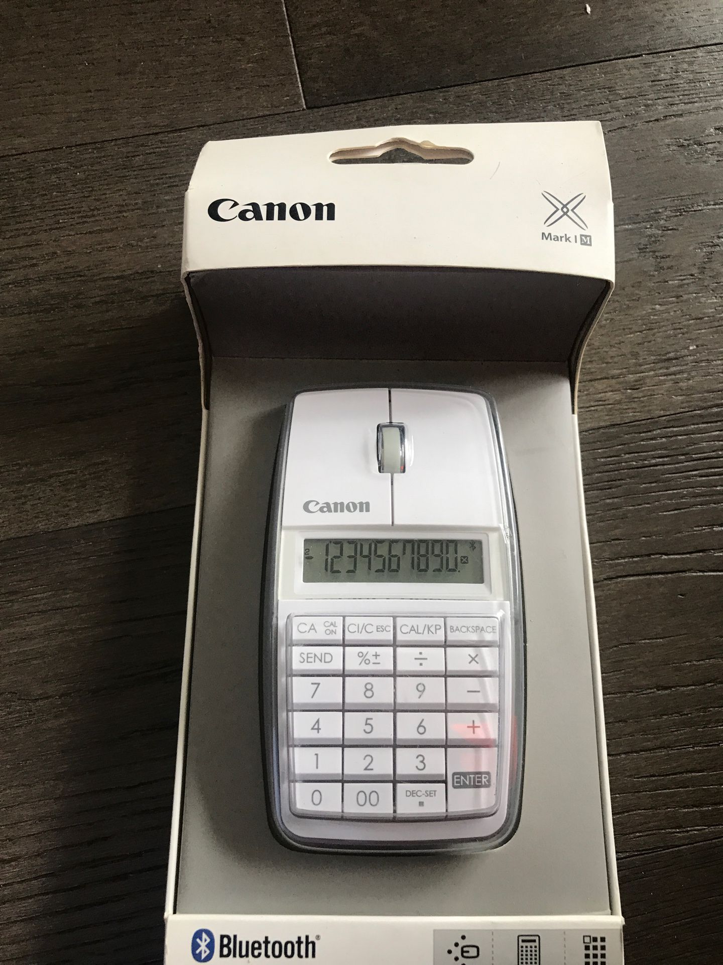 Brando in the box canon three in one wireless mouse calculator keypad as well