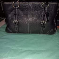 Black Leather Coach Purse