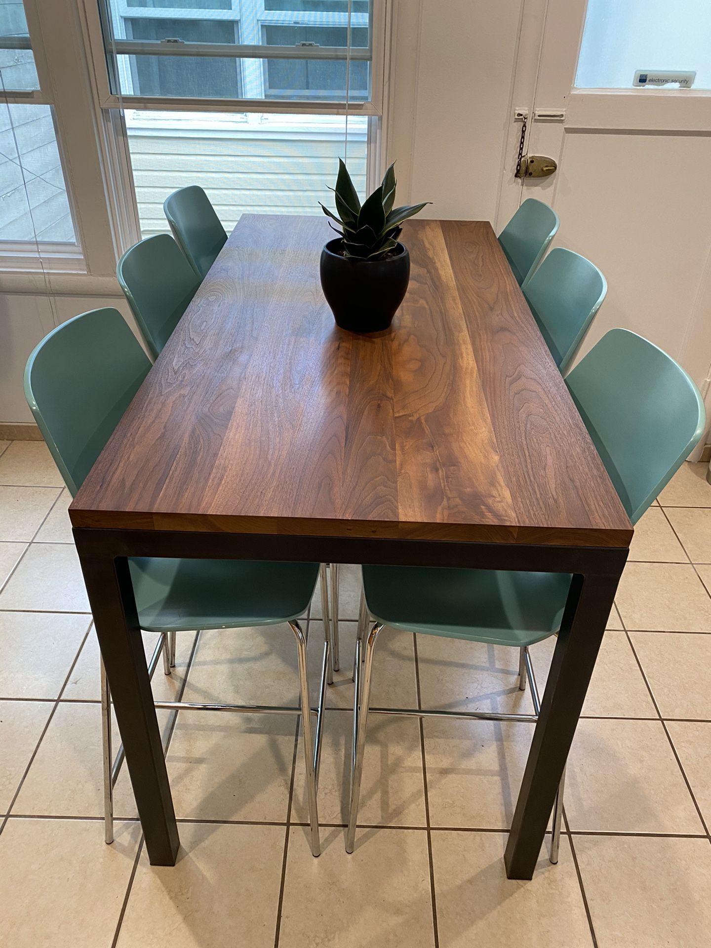 Room & Board Pike Counter Stools - Ocean Stain