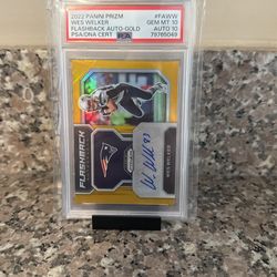 Gold Wes Welker /10 Psa/dna 10/10