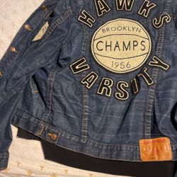Champion true religion, Collab, jean jacket  sweater