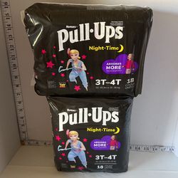 New Pull UPS Huggies Night Time As 3T-4T Lot Of 2 