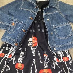 Spooky Scary Skeletons Holiday Dress