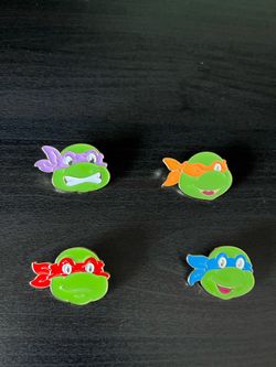 New Set Of 4 Teenage Mutant Ninja Turtles Pins, Price For All