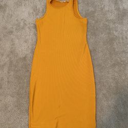 Mid Mustard Dress 