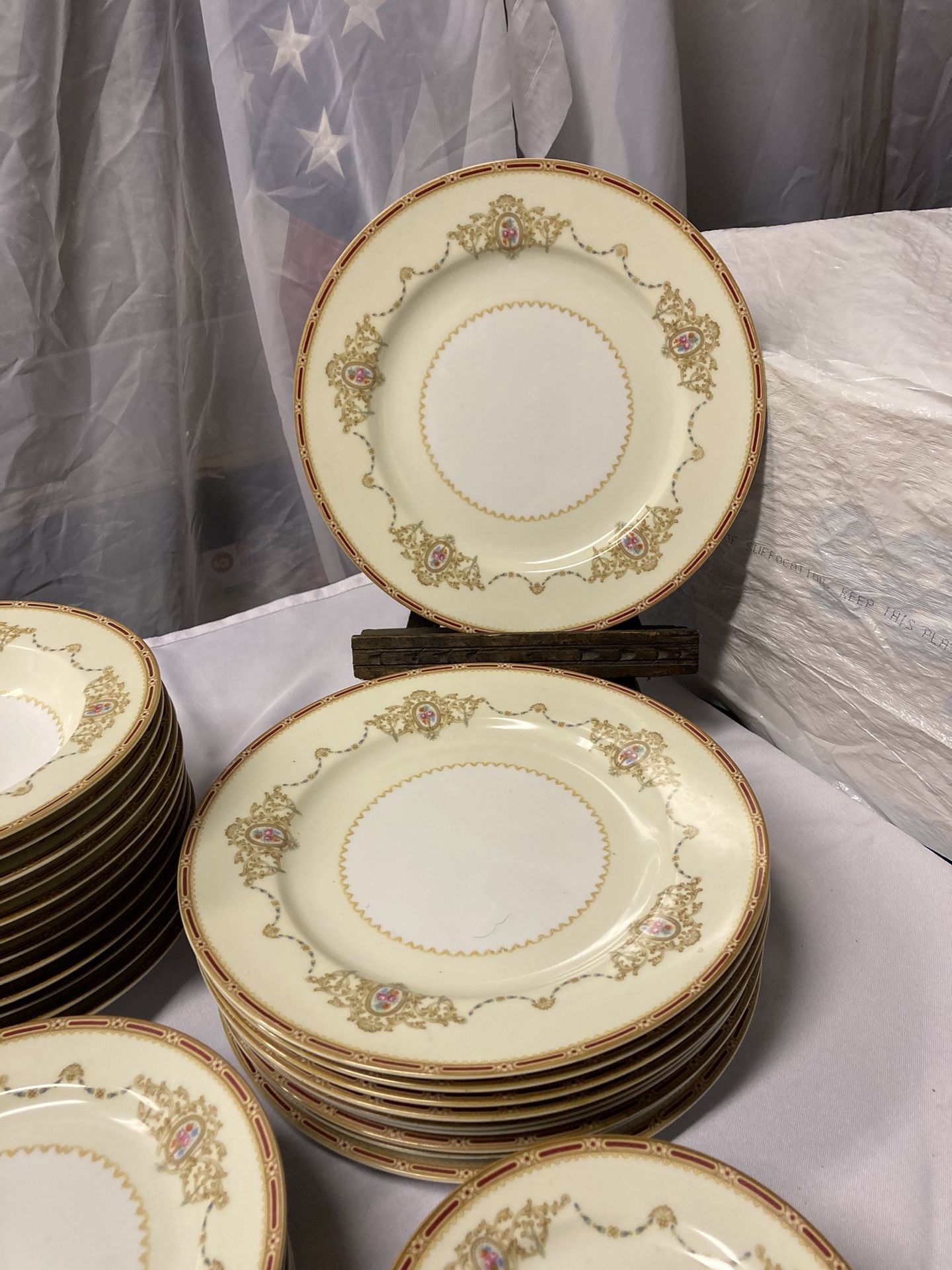 Noritake N662 Floral Nippon Vtg.large Set of Plates & Cups