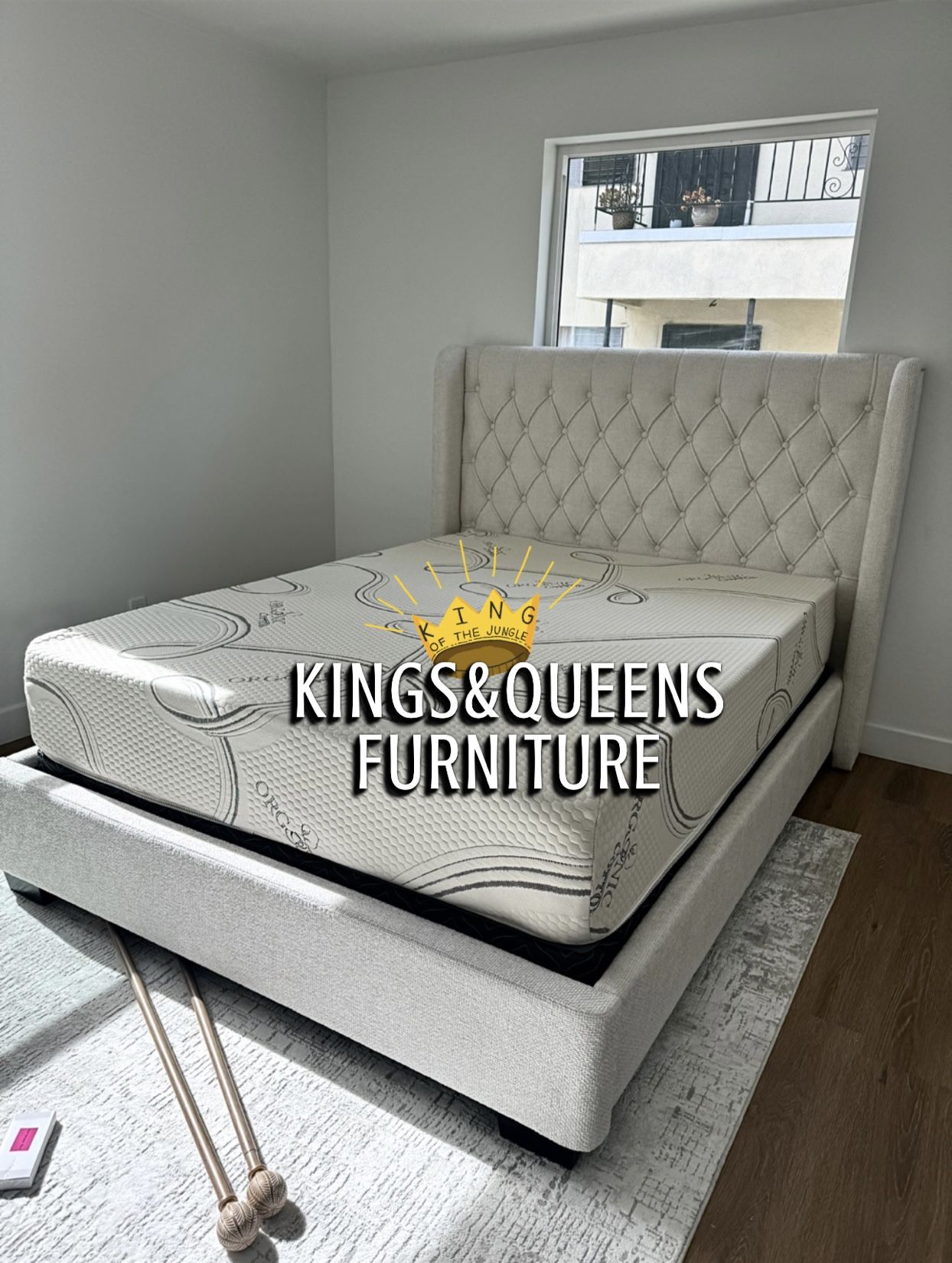 New Queen Bed Frame With Matresss 