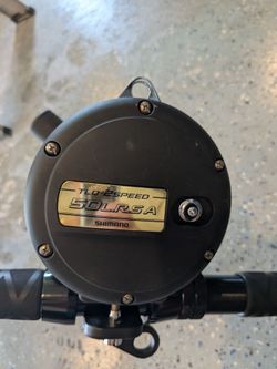 Shimano 2 speed 50 LRSA reel with line