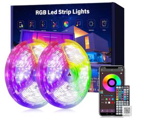 Nicely Led Lights for Bedroom 150ft (2 Rolls * 75ft) Led Lights Music Sync | Color Changing Led Strip Lights with 60 Key Remote and App Control Rgb Le
