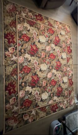 Needle Point rug/ tapastry