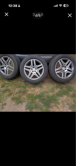 Three AMG 20 inch Mercedes Rims and Tires Excellent Condition