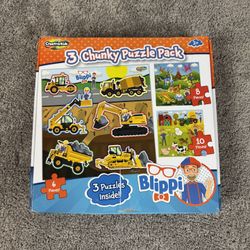Blippi Chunky Puzzle 3-pack