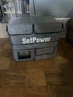 Set power 12volt refrigerator dual zone 45qt