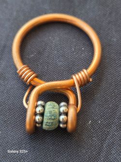 copper wire fidget ring