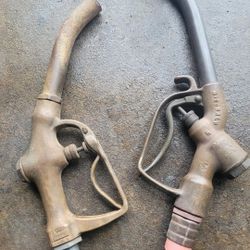 2 Old Gas Nozzles 