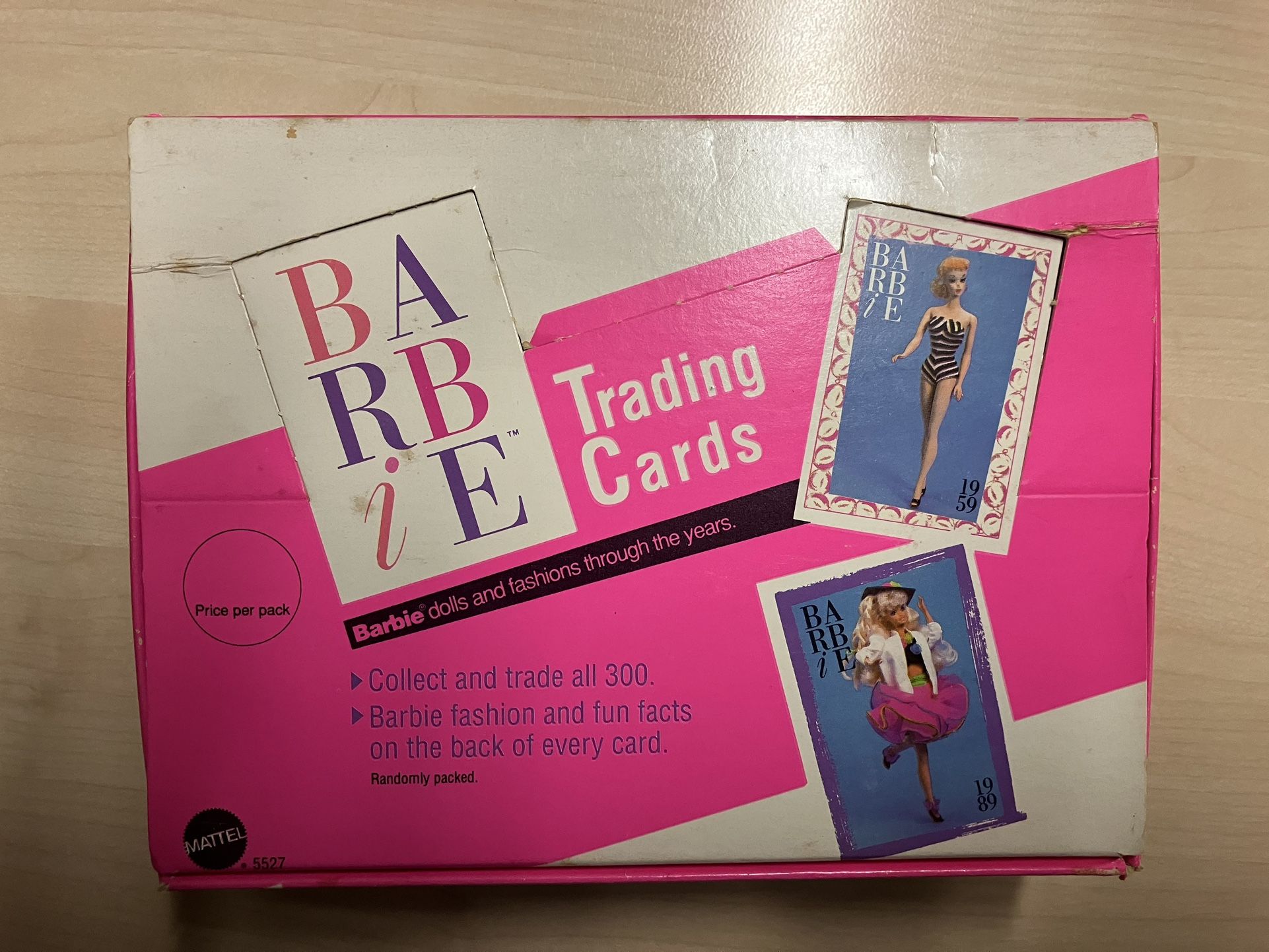 Box of 120 Assorted 1990 BARBIE Trading Cards