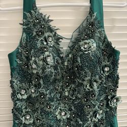 Emerald Green Evening Dress