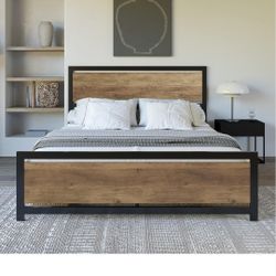 Full Size Bed Frame and Mattress