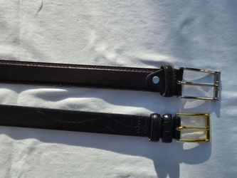 New Leather Dress Belts size 34(best for apx 32 waist)