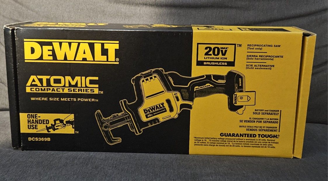 DEWALT ATOMIC RECIPROCATING SAW (TOOL ONLY)