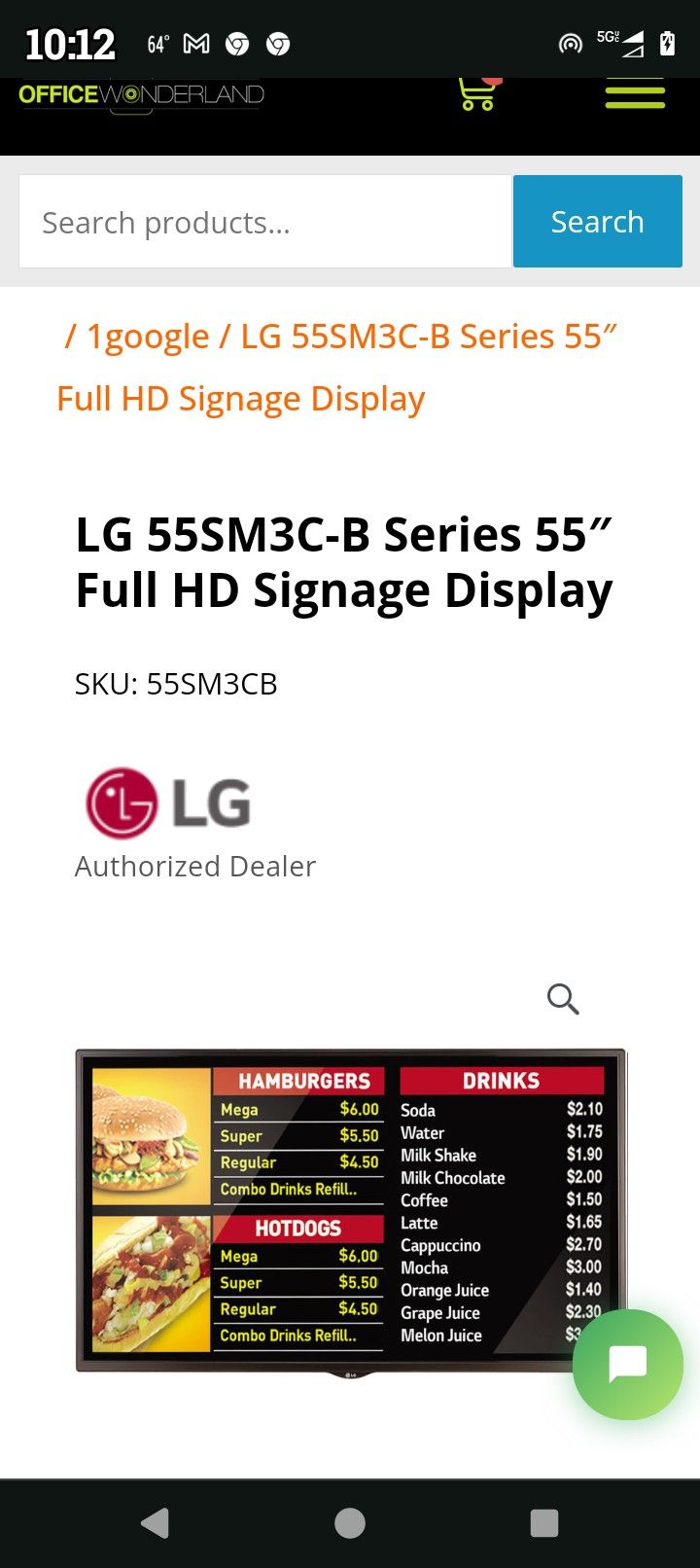Digital Signage LG 55