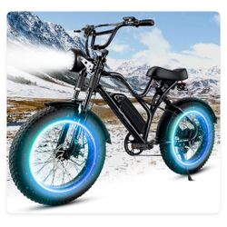 Fat Tire Electric Bike for Adults,1500W 35 Mph Top Speed Motorcycle Design Ebike, 48v 15.6AH 26-50 miles Long Range E Bike for Men and Women,All Terra