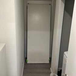White Sliding Door 