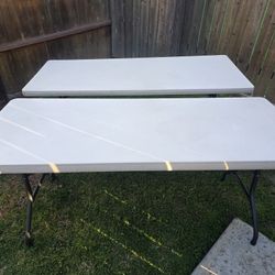 2 Lifetime 6 Ft Foldable Tables