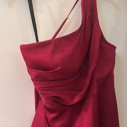 Burgundy dress