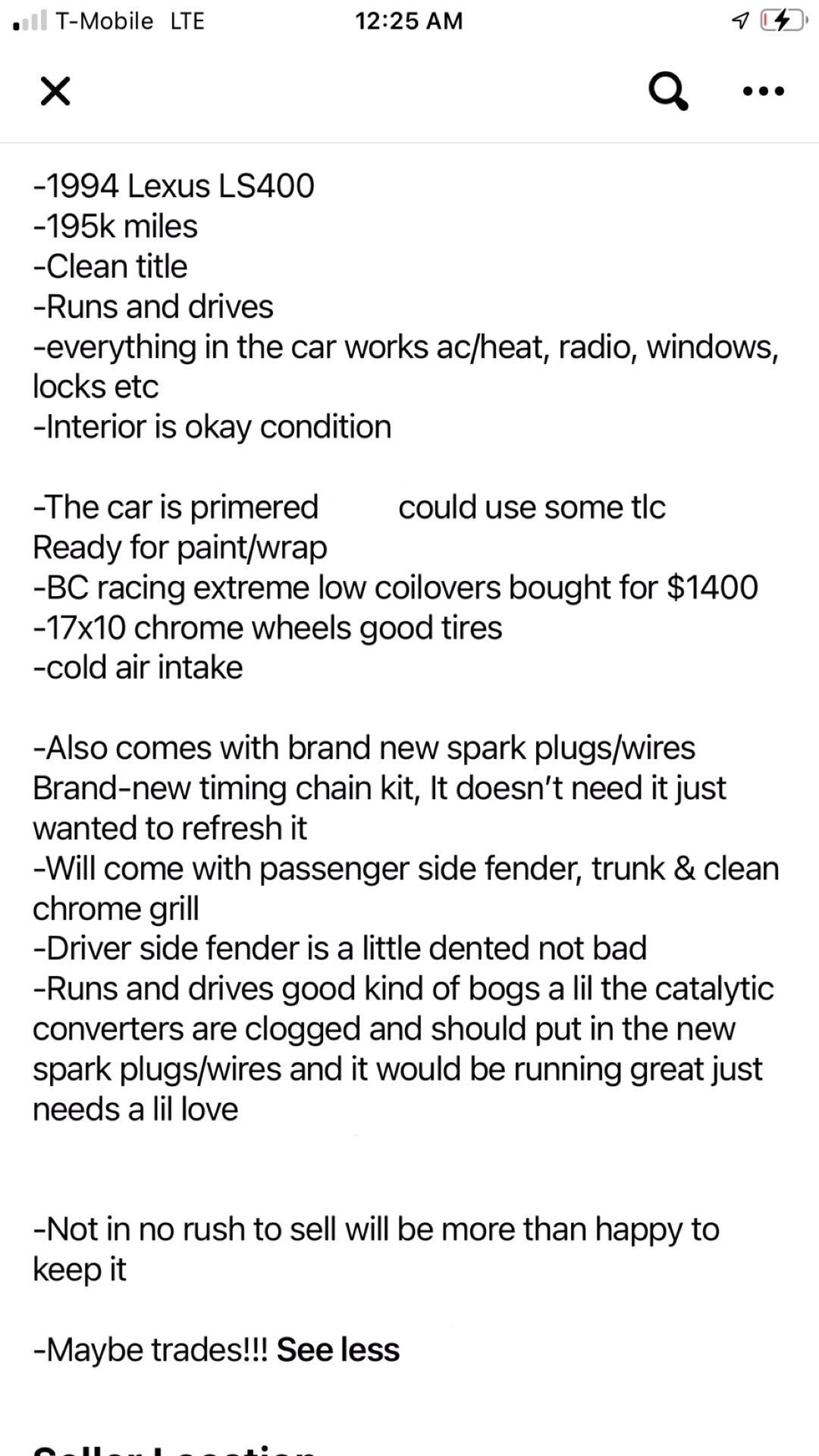 1994 Lexus LS 400 For Sale In Marysville WA OfferUp 1994-lexus-ls-400-for-sale-in-marysville-wa-offerup