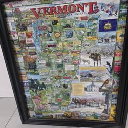 Vermont Puzzle Picture Map 