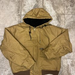 Mens Walls Outdoor Goods Jacket Size X-Large Canvas Bomber Insulated
