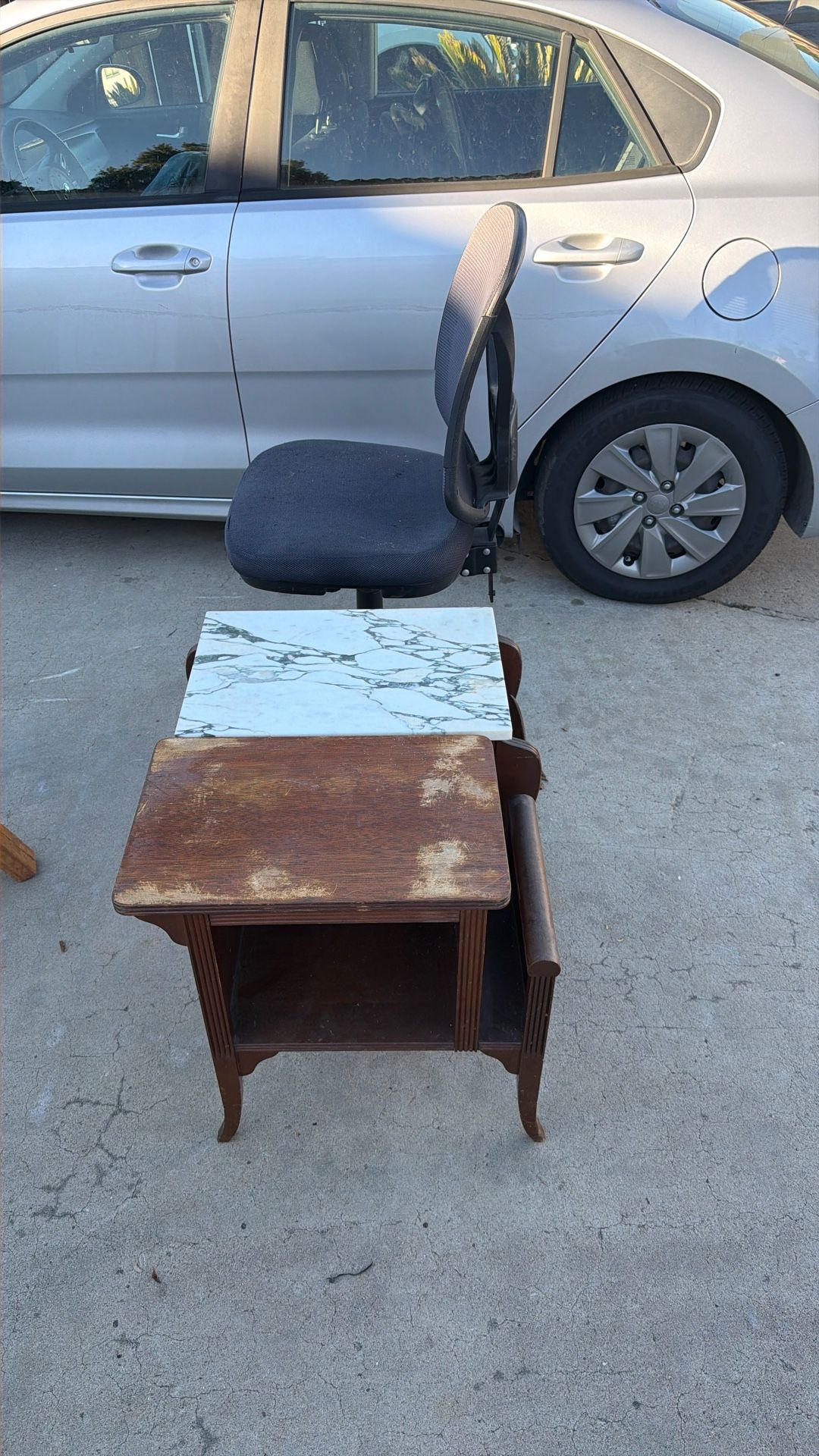 Office Chair And 2 End Tables