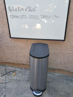 Trash  can stainless steel