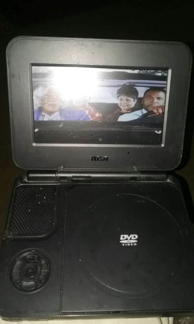 Portable DVD player with charger