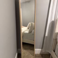 IKEA Stave Light Wood Beige Full Length Mirror